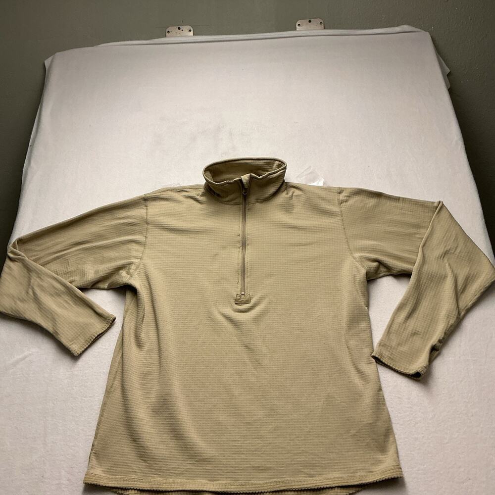 US Army Shirt Mens Sz XL Mid Weight Cold Weather Gen III Grid Fleece Layer4194